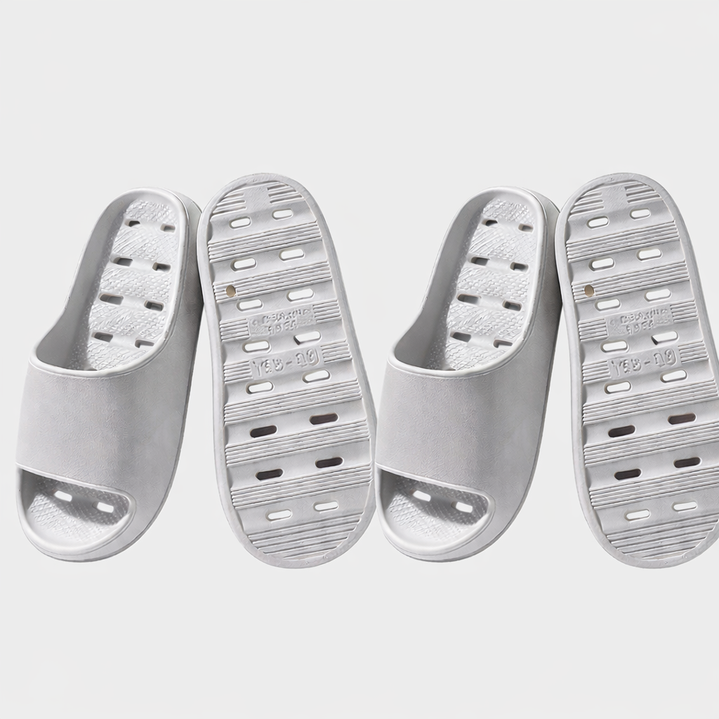 푹신한 착화감 굽높은 컬러풀 향균 욕실화 항균 미끄럼방지 pvc 물이 고이지 않는 물빠짐이 우수한, 1세트, 여성그레이+여성그레이 14,900원