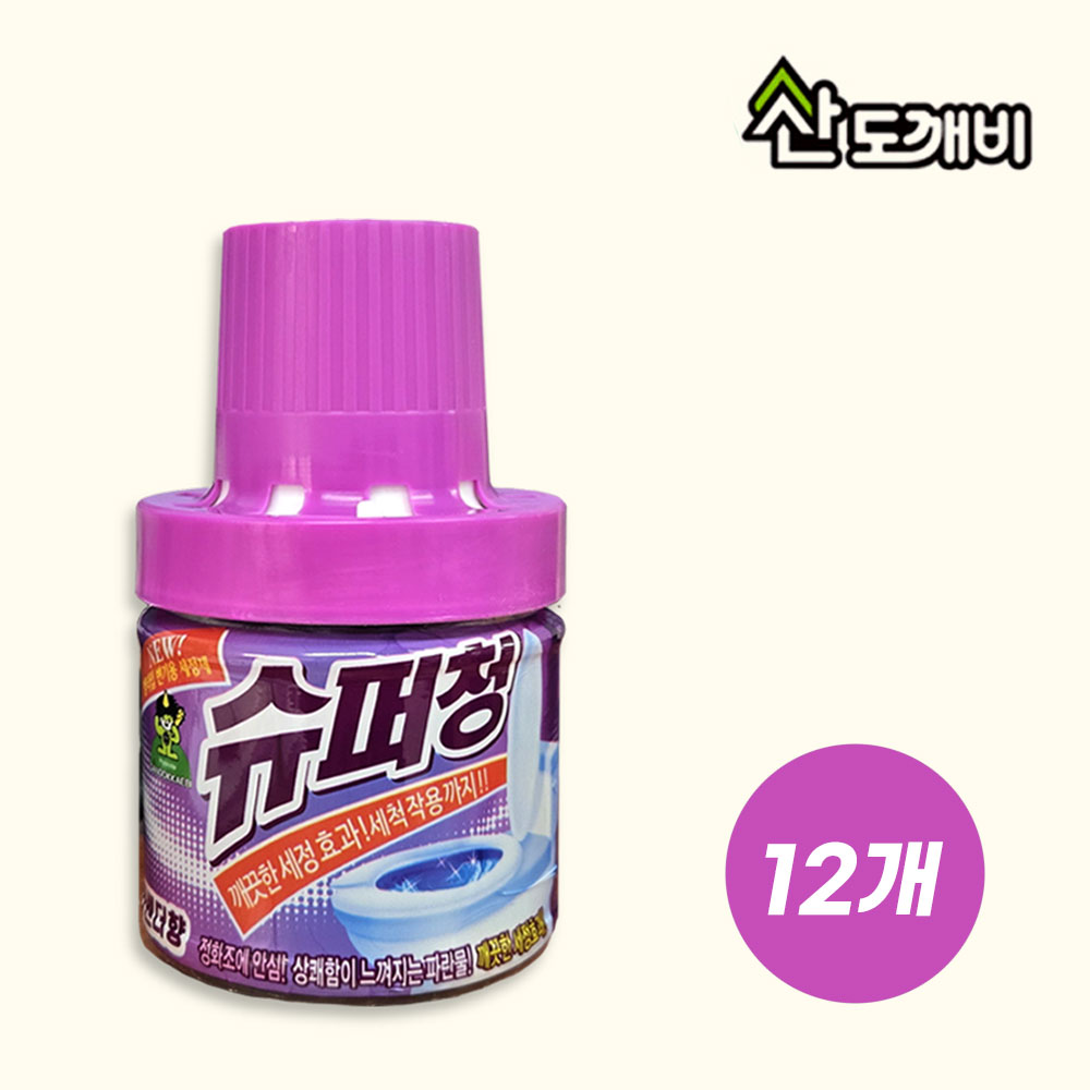 산도깨비 슈퍼청 변기 세정제 크리너 라벤더향 25,300원