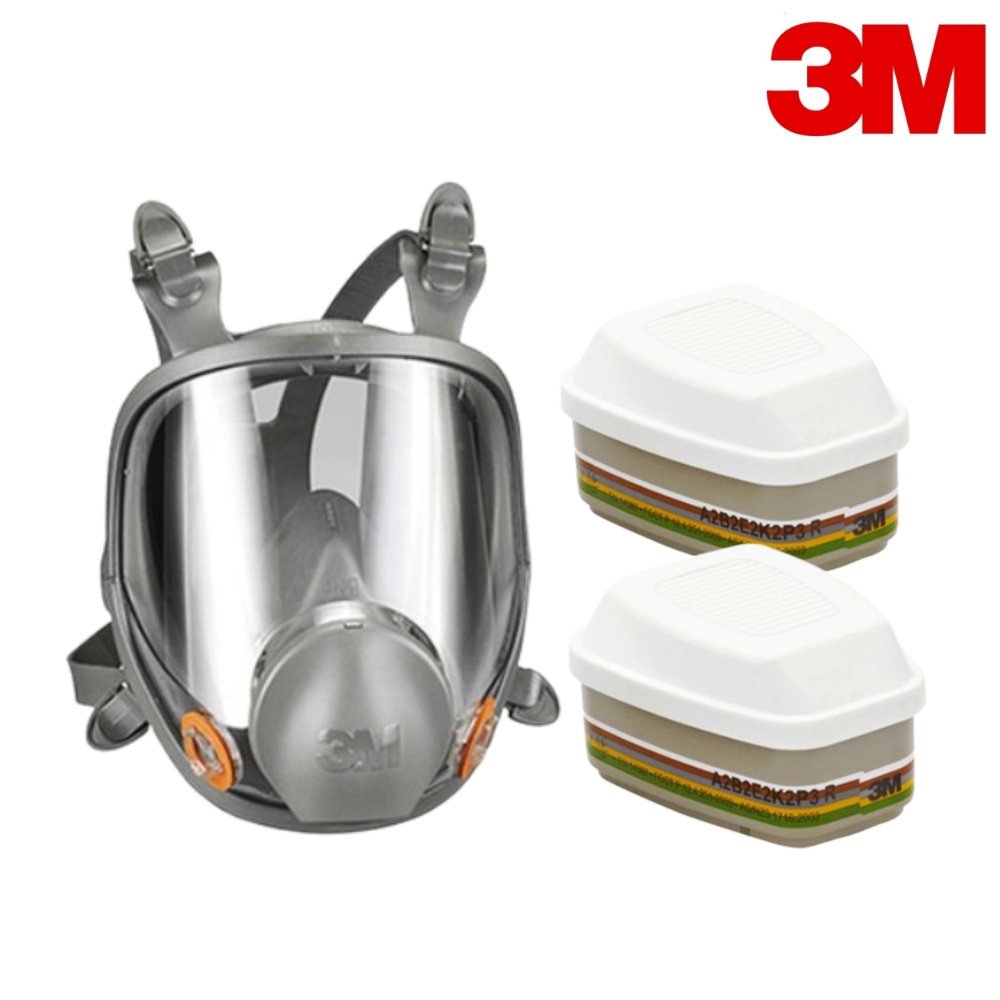 3M 6800 6099 방진마스크 방독면 세트 방진방독 겸용필터 전면형만 사용가능 273,600원