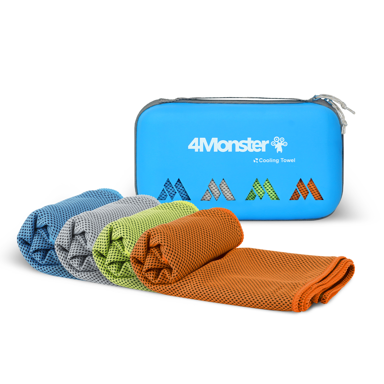4몬스터 극세사 쿨링타월 4종 + EVA 케이스 세트 33,100원