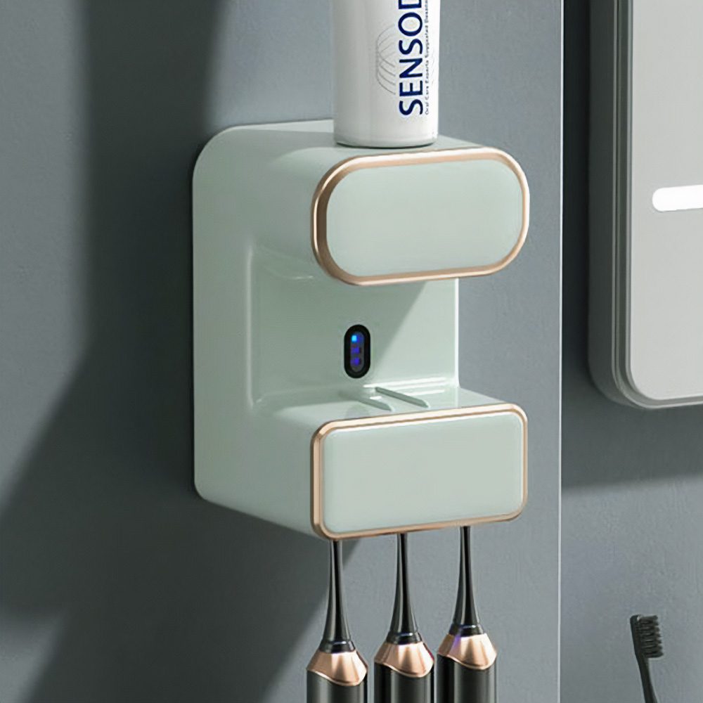 자동센서 치약 디스펜서 겸 UVC 칫솔살균기(민트) 37,140원