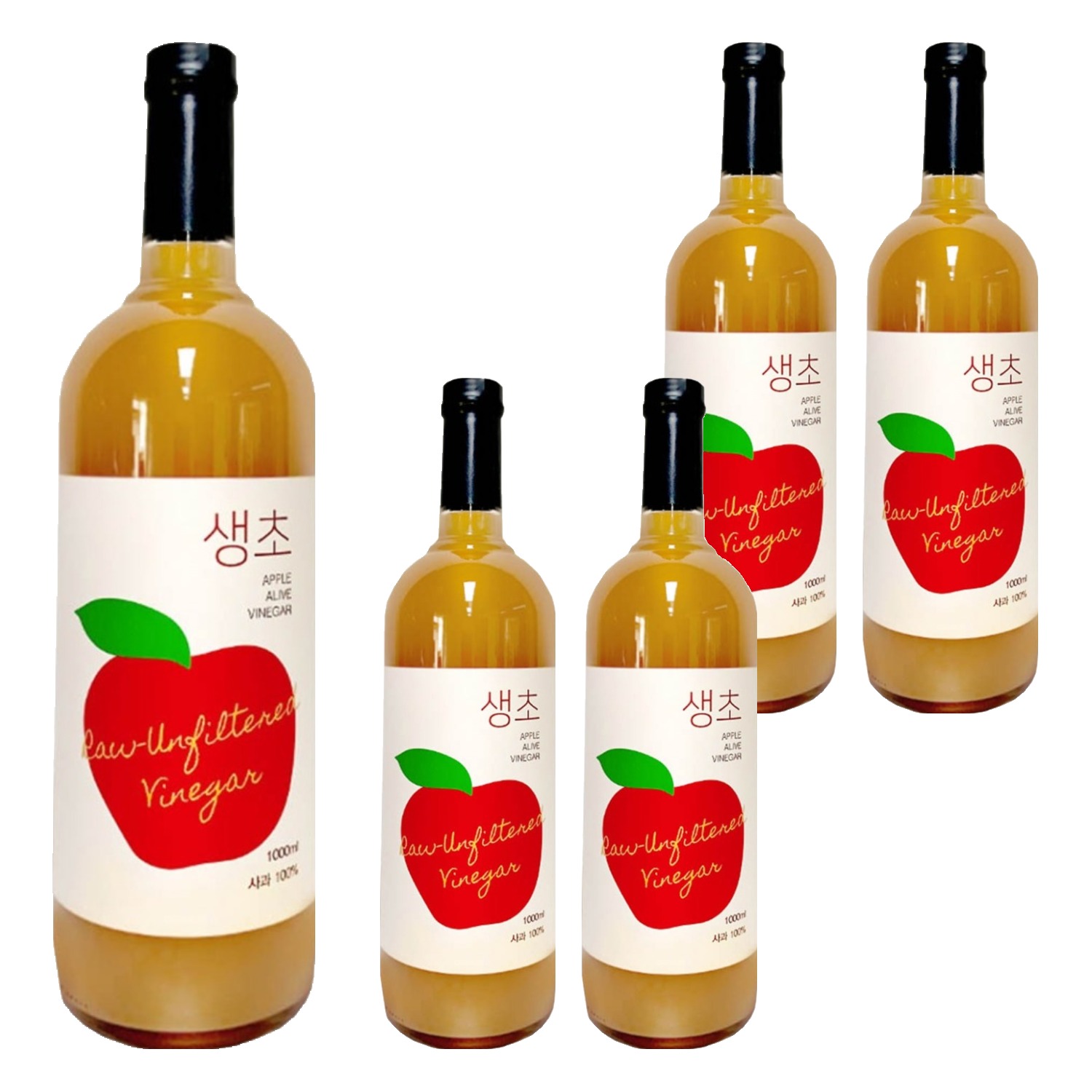 생생초 생초 사과 음용식초, 1L, 5개 53,610원