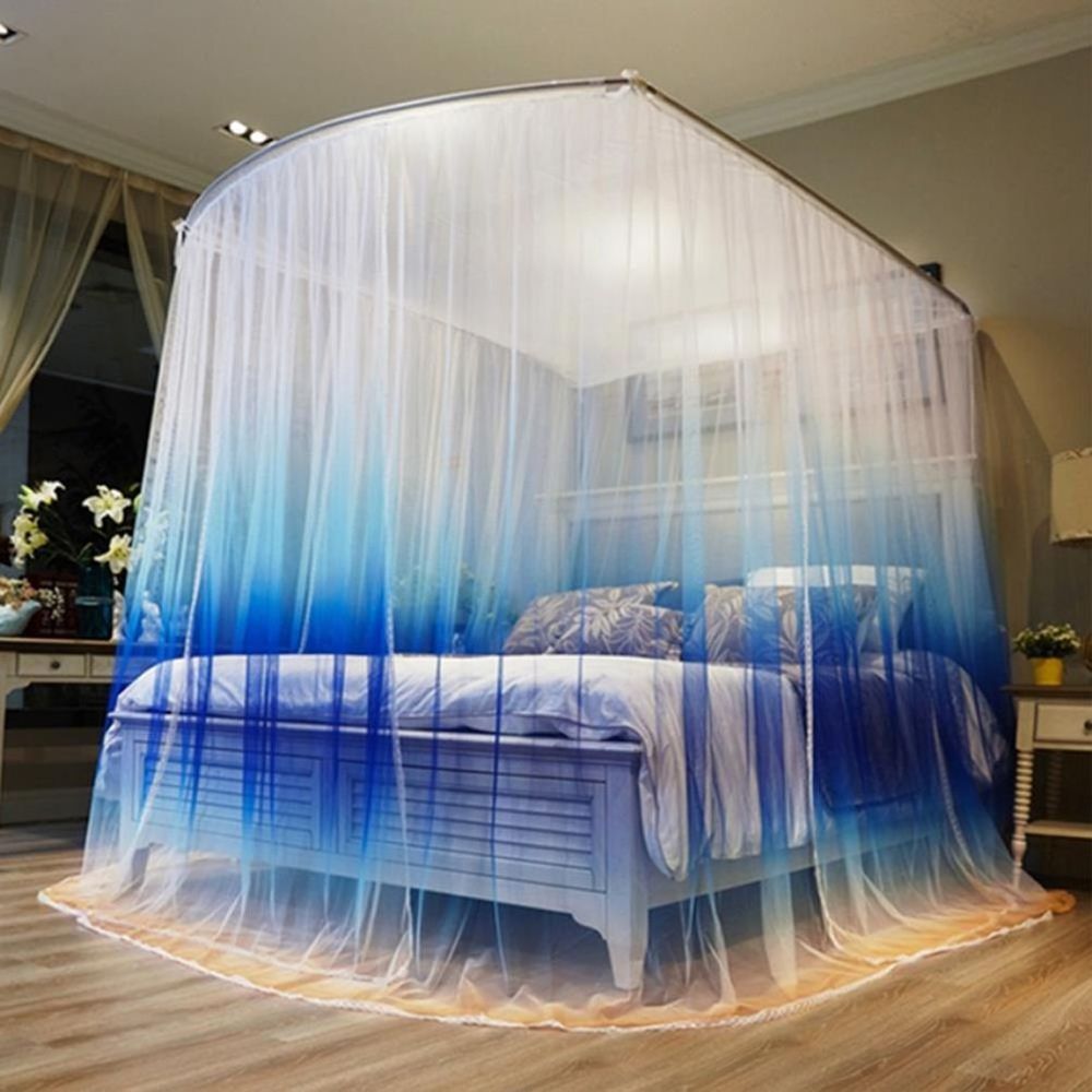 비타리토 그라데이션 U자 침대 모기장 180x200cm 블루 122,600원