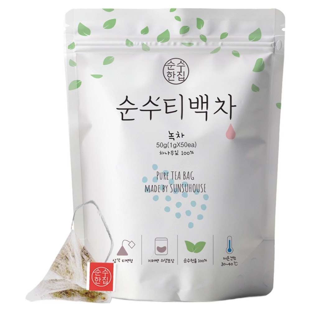순수한집 국산 녹차 티백, 1g, 50개입, 1개 12,900원