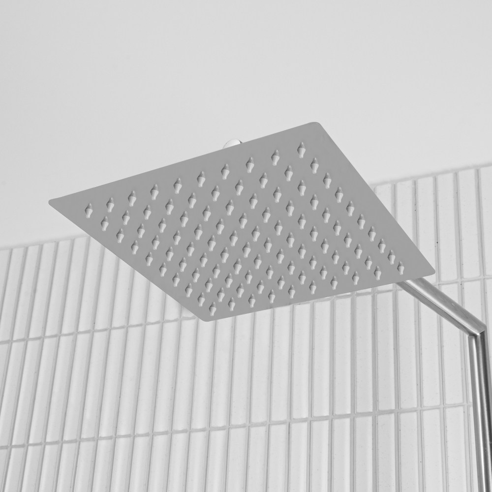 꿈꾸던라이프 호텔식 해바라기 샤워기 헤드 스테인리스, 실버 사각형 헤드, 1개 16,500원