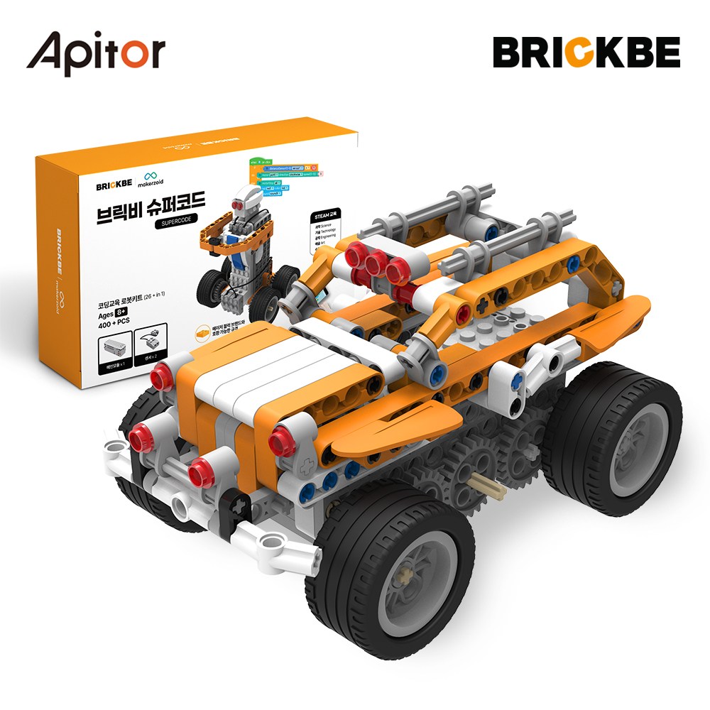 아피토 코딩로봇 브릭비 BB슈퍼봇S 초등학생 선물 장난감 생일선물 레고호환 코딩교육, 1개 129,000원