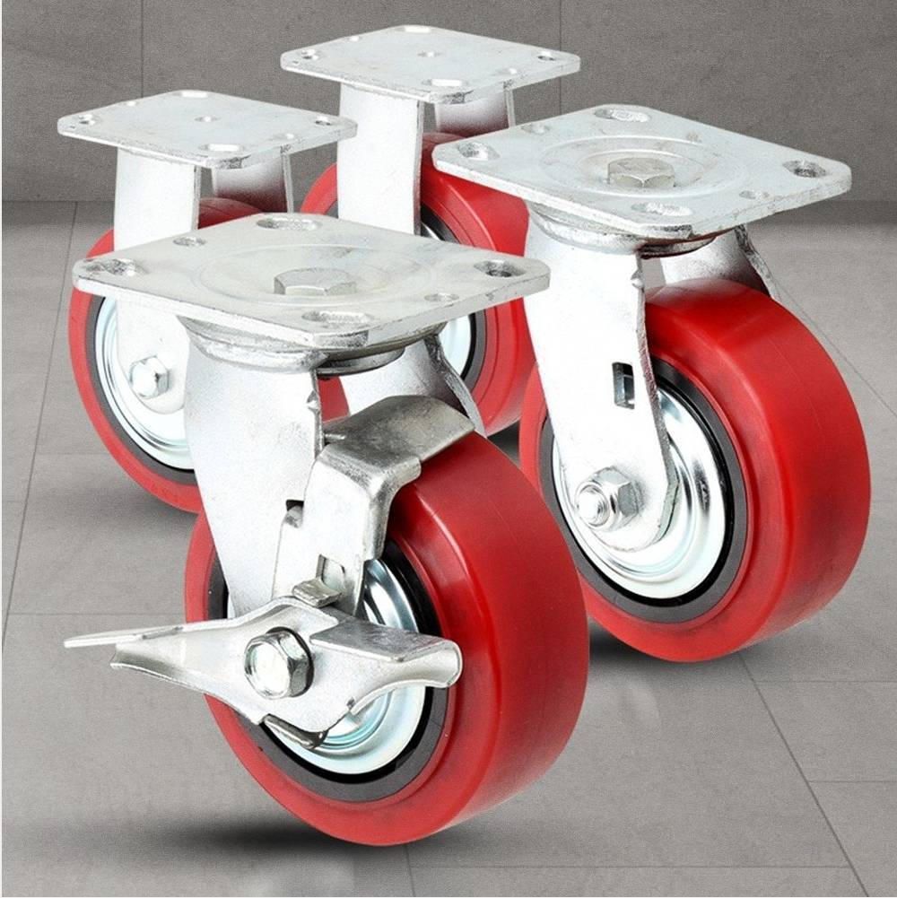 TPU 우레탄 바퀴 5 캐스터 고하중 광폭 수레 핸드카 구루마 발통 4개 세트 22,800원