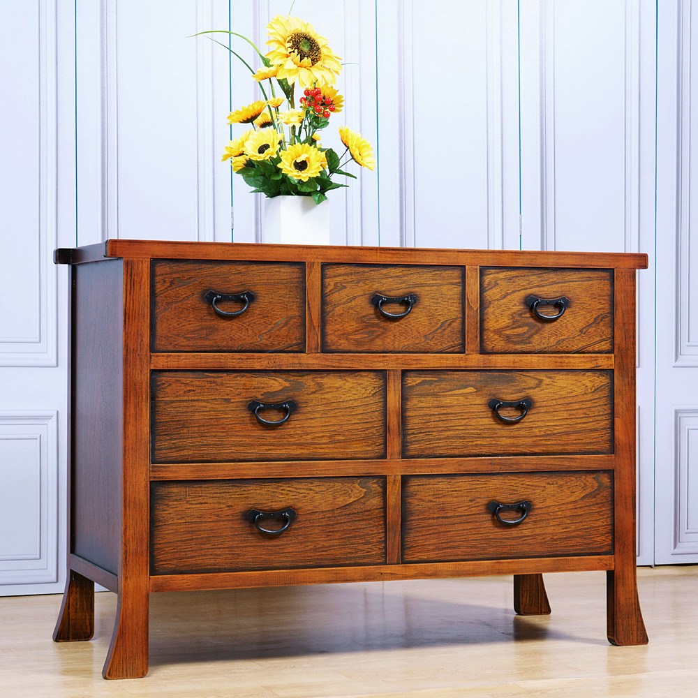 다한수제고가구 7서랍 부페장 엔틱 원목 서랍장, 단일색상 470,000원