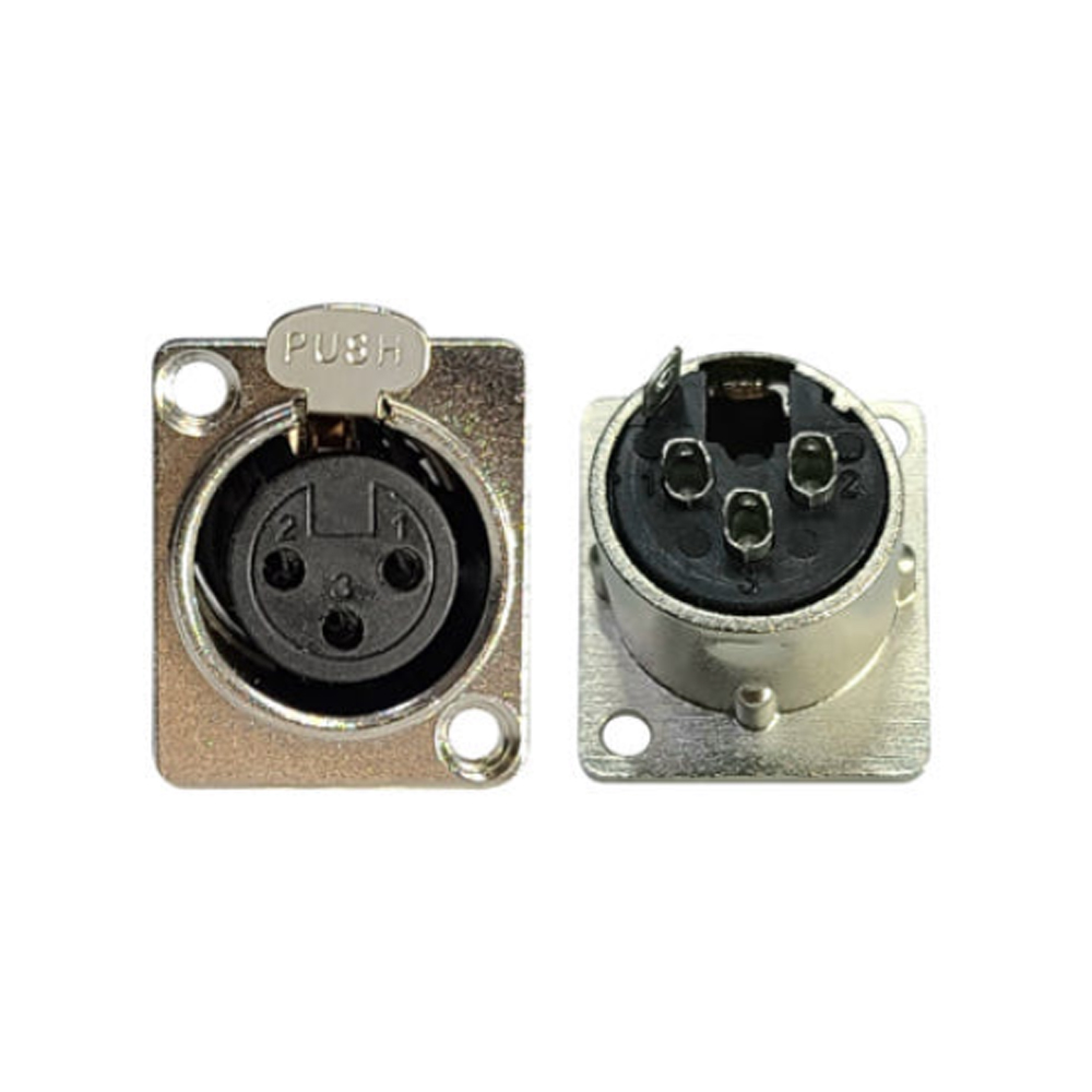 XLR 암 샷시용 캐논 마이크 앰프 스피커 단자 정사각형, 정사각 캐논 샷시 1,600원