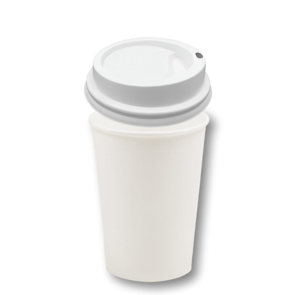 390ml 13온스 종이컵 흰색 타공 뚜껑 세트 카페용품 1000개입 (AF), 1개, 1000개 64,340원