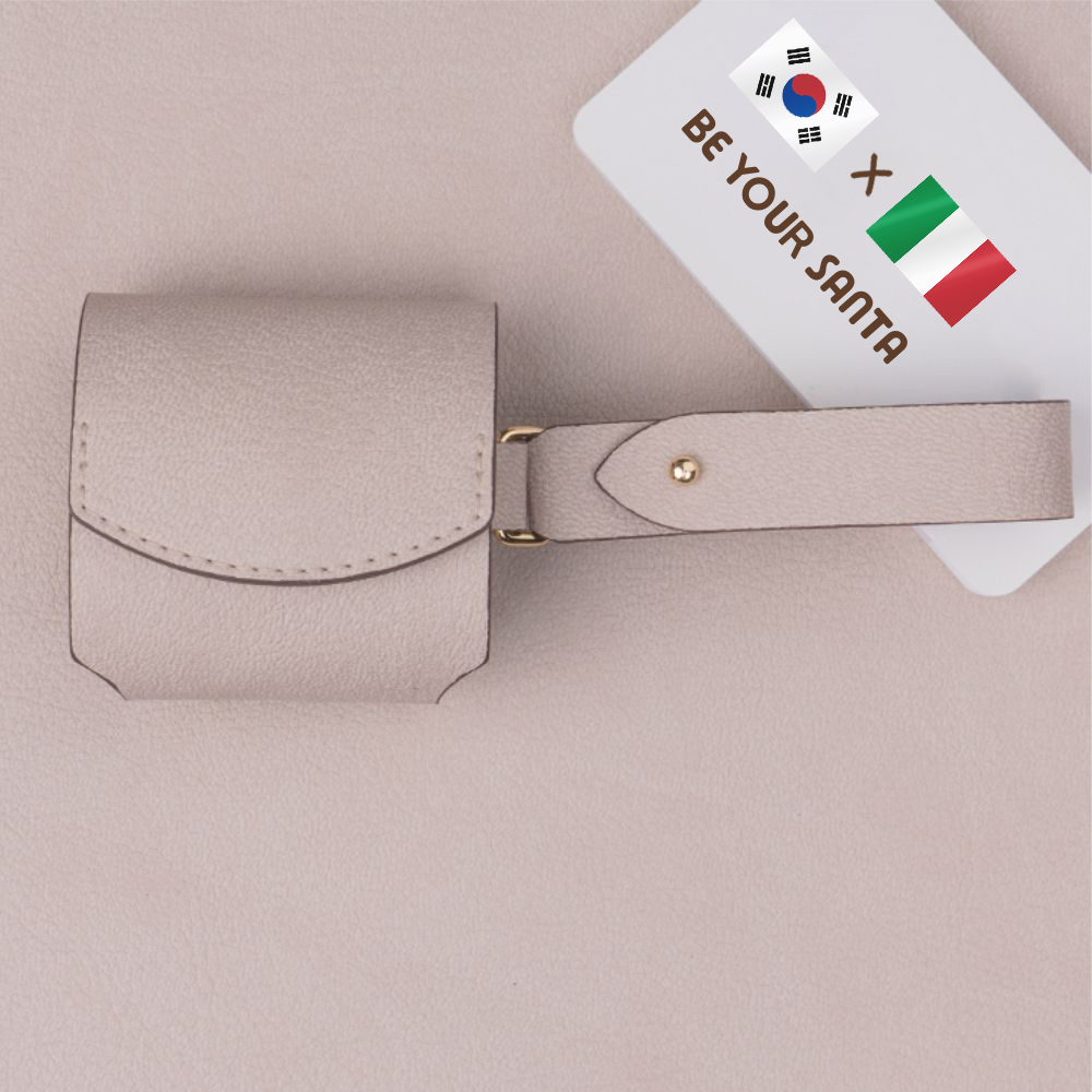 비유어산타 버즈2 프로 라이브 호환 커버 가죽케이스 핸드스트랩 일체형 이태리 소재 베네치아, 베이지브라운 26,390원