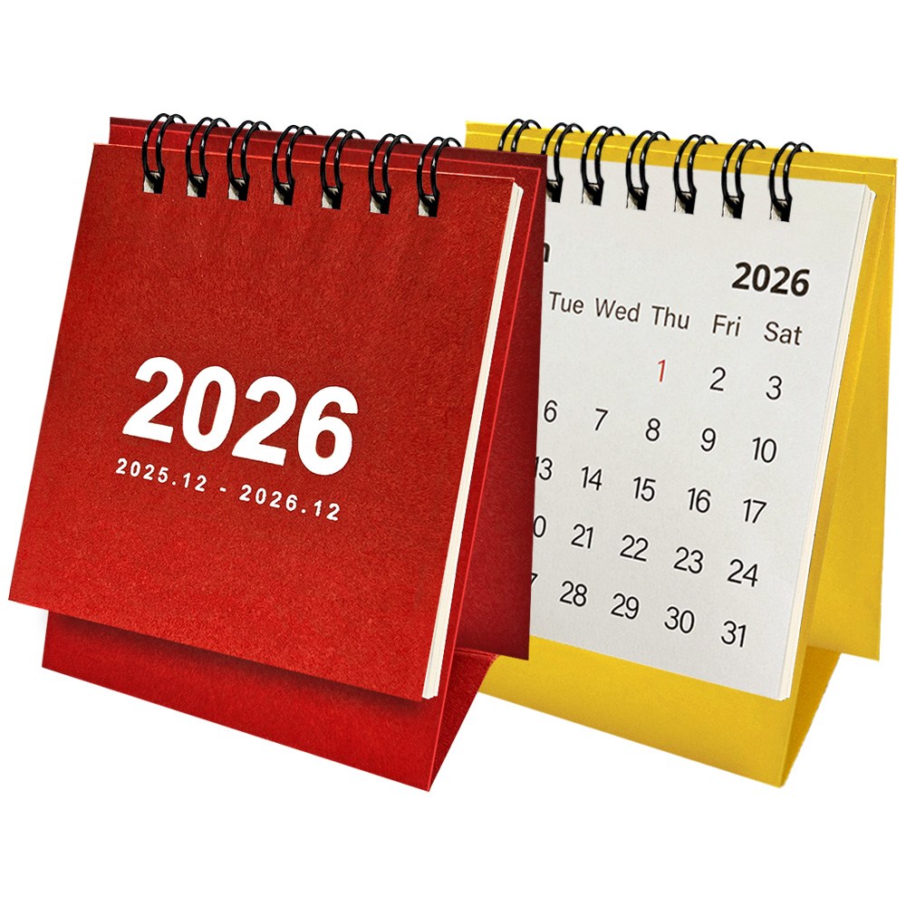 연휴표시 2026년 책상 미니달력 데스크캘린더 2025년 12월 포함 8,900원