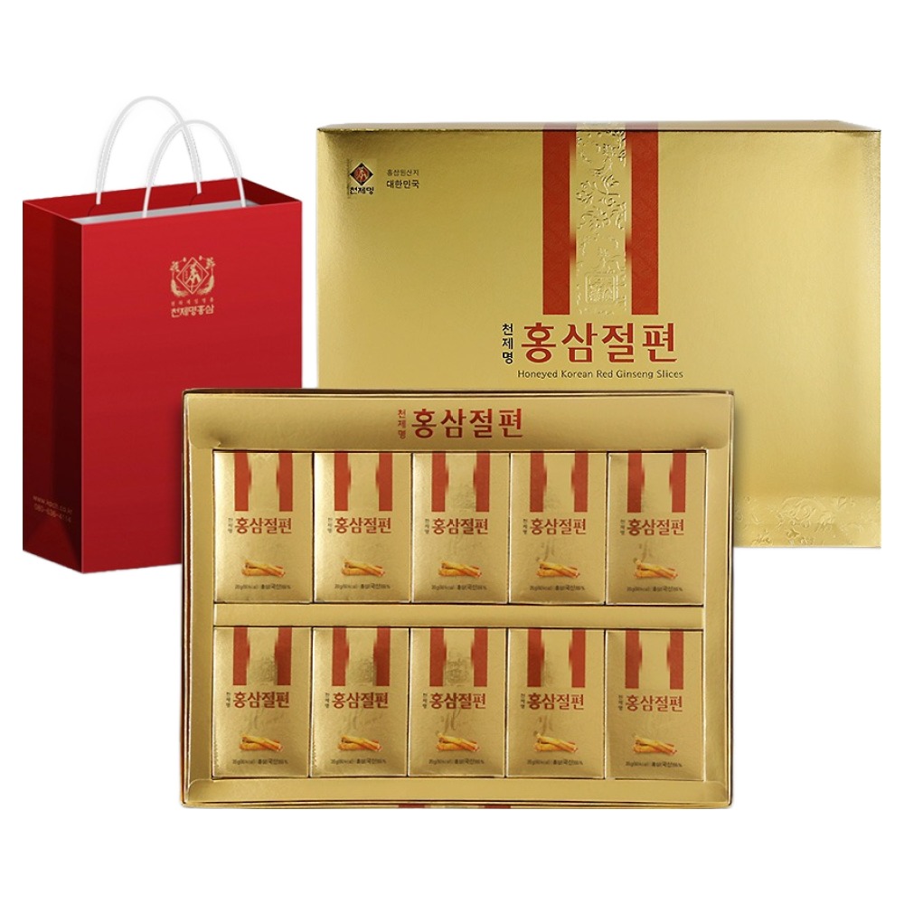 천제명홍삼 홍삼 절편 + 쇼핑백, 200g, 1개 37,800원
