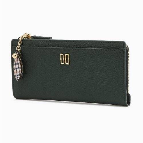 [국내백화점] 닥스 여성 그린 DD로고 소가죽 슬림 2단 장지갑 선물 추천 198,730원