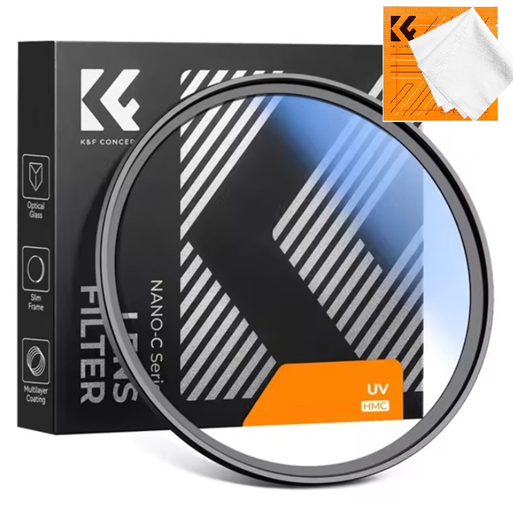 K&F Concept 62mm NANO-C UV 필터 블루코팅 Blue-Coated Slim MC UV Filter (62mm) - AGC Glass 12,900원