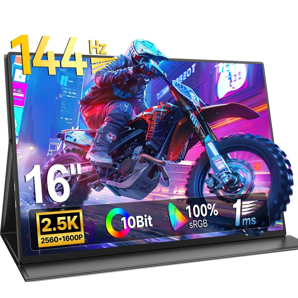ZETYPE 144Hz QHD 2.5K 포터블 모니터 16'' 게임용 DEX 초경량 휴대용 모니터, M156E15, 40.64cm 249,000원