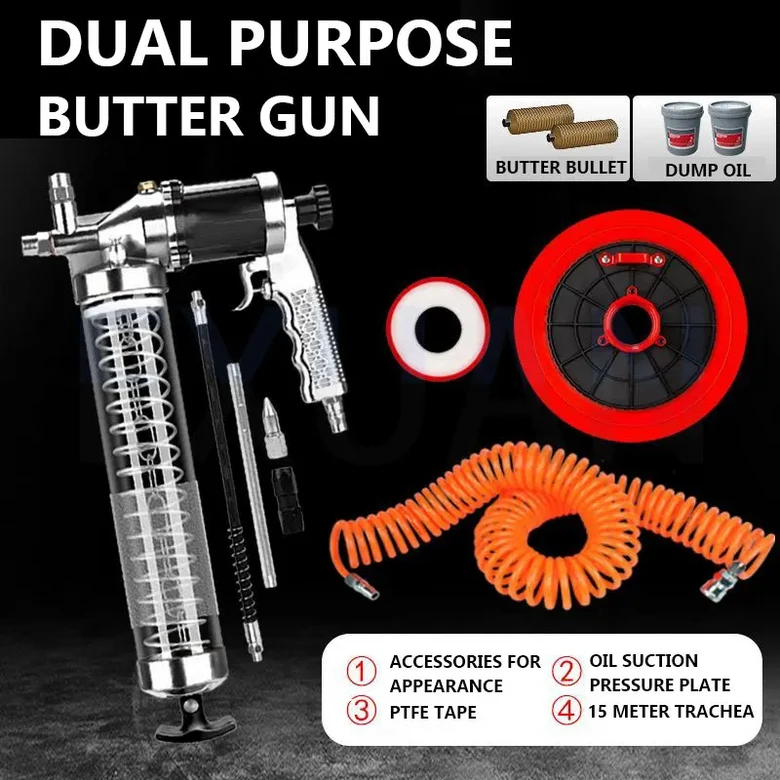 이중 목적 연속 그리스 디스펜서 고압 건 트럭 배럴 버터 급유 자동 겸용 연발식 주입기 화물차가 통에 넣 112,500원