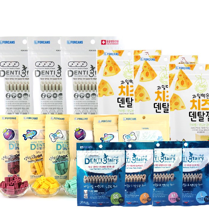 포켄스 과일먹은 치즈덴탈껌 100g 덴탈스틱 220g 덴티3페어리 강아지 개껌, 치즈덴탈껌 사과 100g, 100g, 1개 2,700원