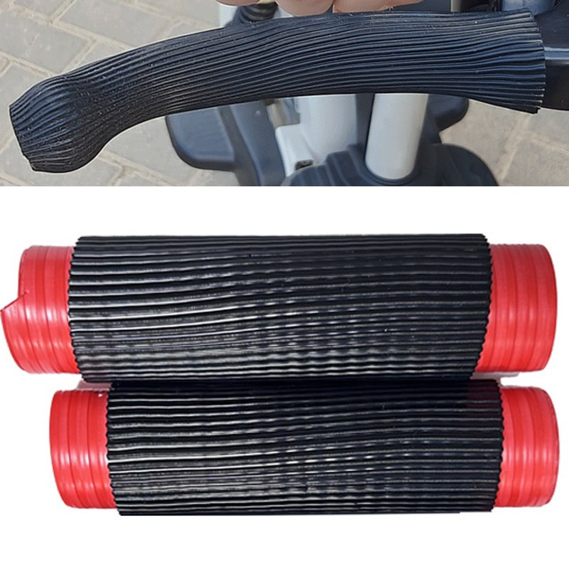 SEAMETAL 오토바이 핸들그립 커버 / 브레이크 커버 실리콘 커버 빠른 설치, 브레이크커버 (블랙 세로 무늬), 2개 11,900원