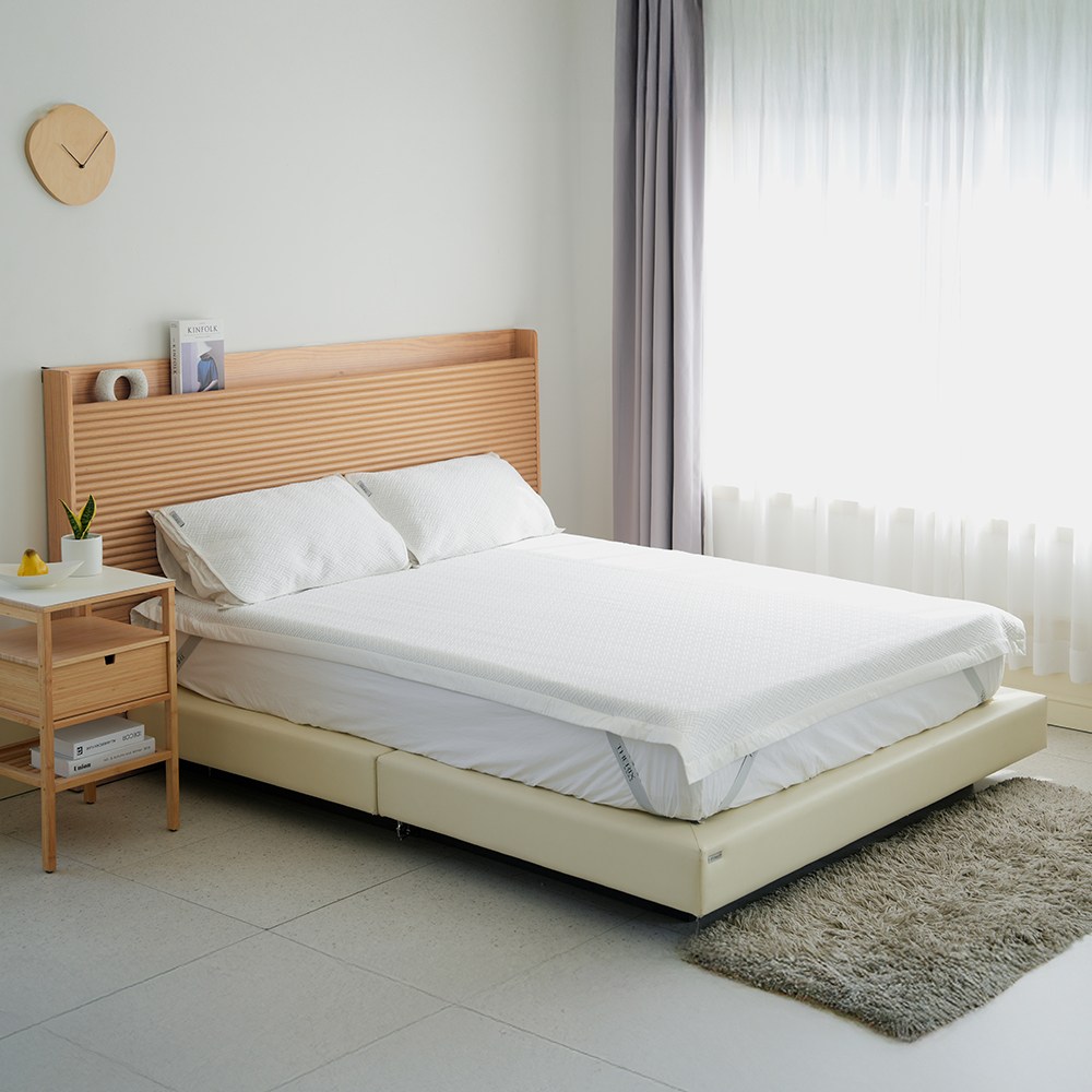 더릭스홈 코오롱 포르페 롱앤쿨 냉감패드 쿨매트 여름 쿨링 고정밴드 이불 침대패드 (SS/Q/K/LK) 118,000원