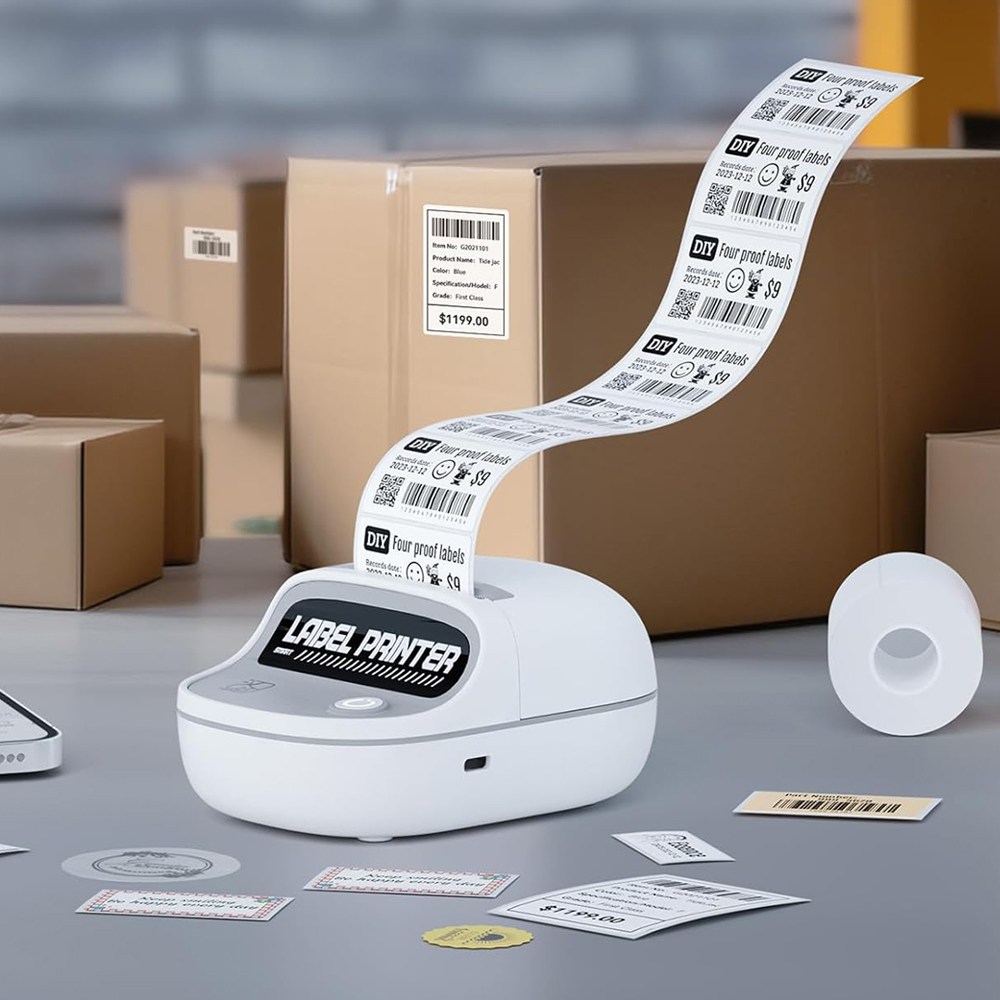 모에모에 라벨 프린터 네임 스티커 라벨기 휴대용 미니 무선 블루투스 HPRT UNA20, 1개 52,900원