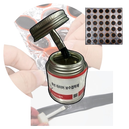 인벤* IV-4030Bp 펑크 패치 본드 40mm X 30pcs SET (타이어 빵구 잠수복 수리 보수) 11,500원