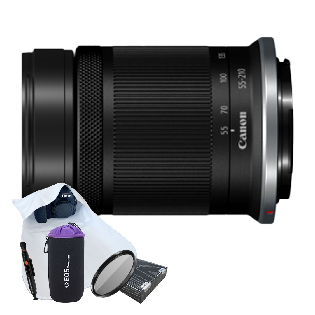 [포토리뷰이벤트]캐논 RF-S 55-210mm F5-7.1 IS STM + 포켓융 +방수파우치 +렌즈 클리닝펜+ 55mm MCUV 필터 499,000원