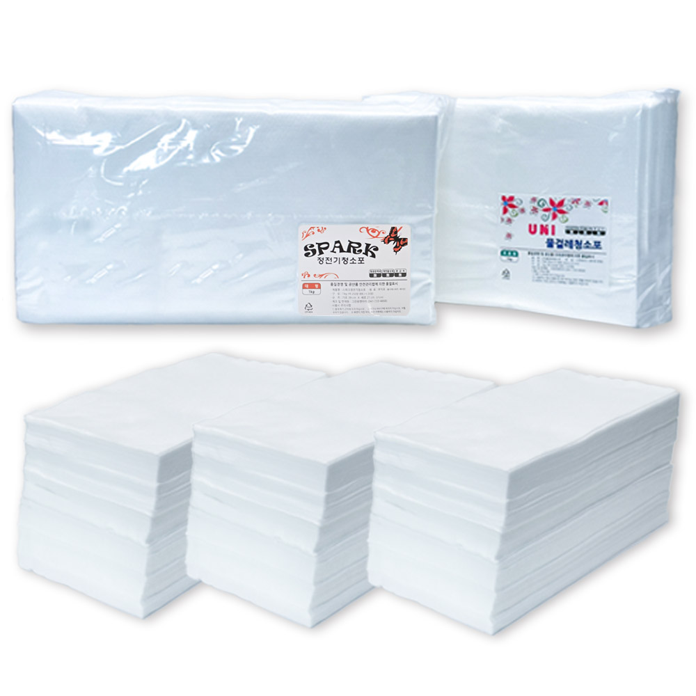 UNI 물걸레 정전기청소포 표준형 대형, 250개 9,600원