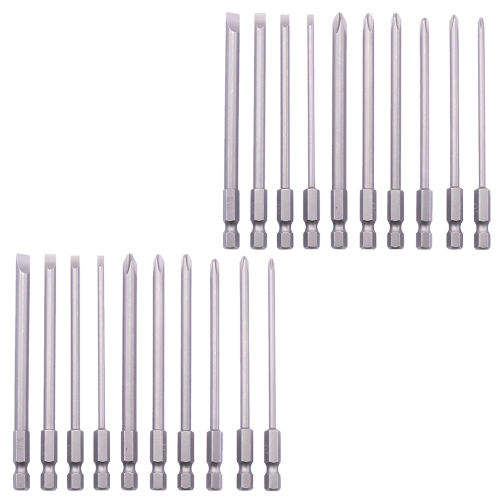 스탠맨 6각생크 자석 일자십자드라이버비트 혼합 100mm x 10종 세트 19,800원