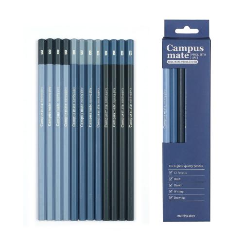 모닝글로리 모닝글로리 3000 캠퍼스메이트 연필세트 B (12자루) 82427 2,100원