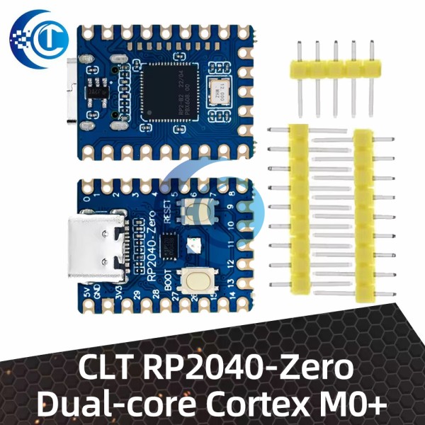 CLT RP2040-Zero RP2040 라즈베리 파이 마이크로 컨트롤러 PICO 개발 보드 모듈 듀얼 코어 Cortex M0 + 프 11,000원