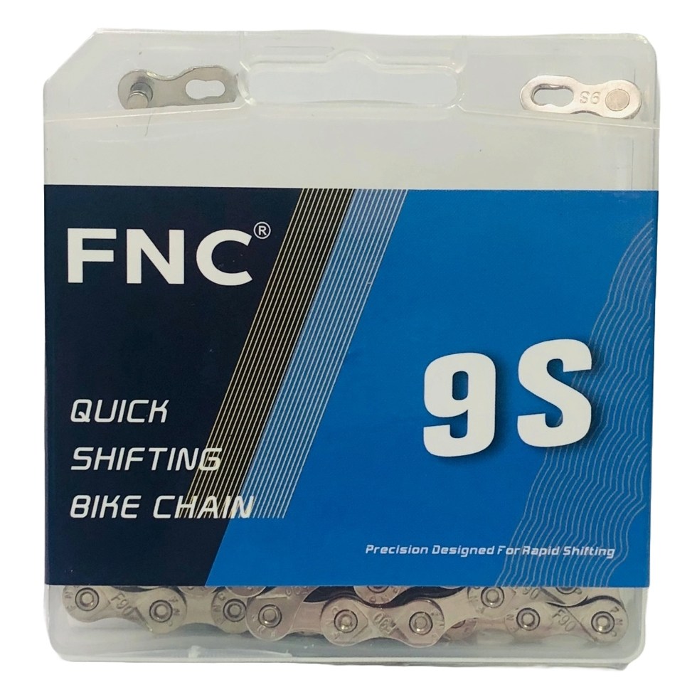 [FNC]자전거 체인/9단 실버 116L 퀵링크포함 MTB 로드 시마노호환 7,900원