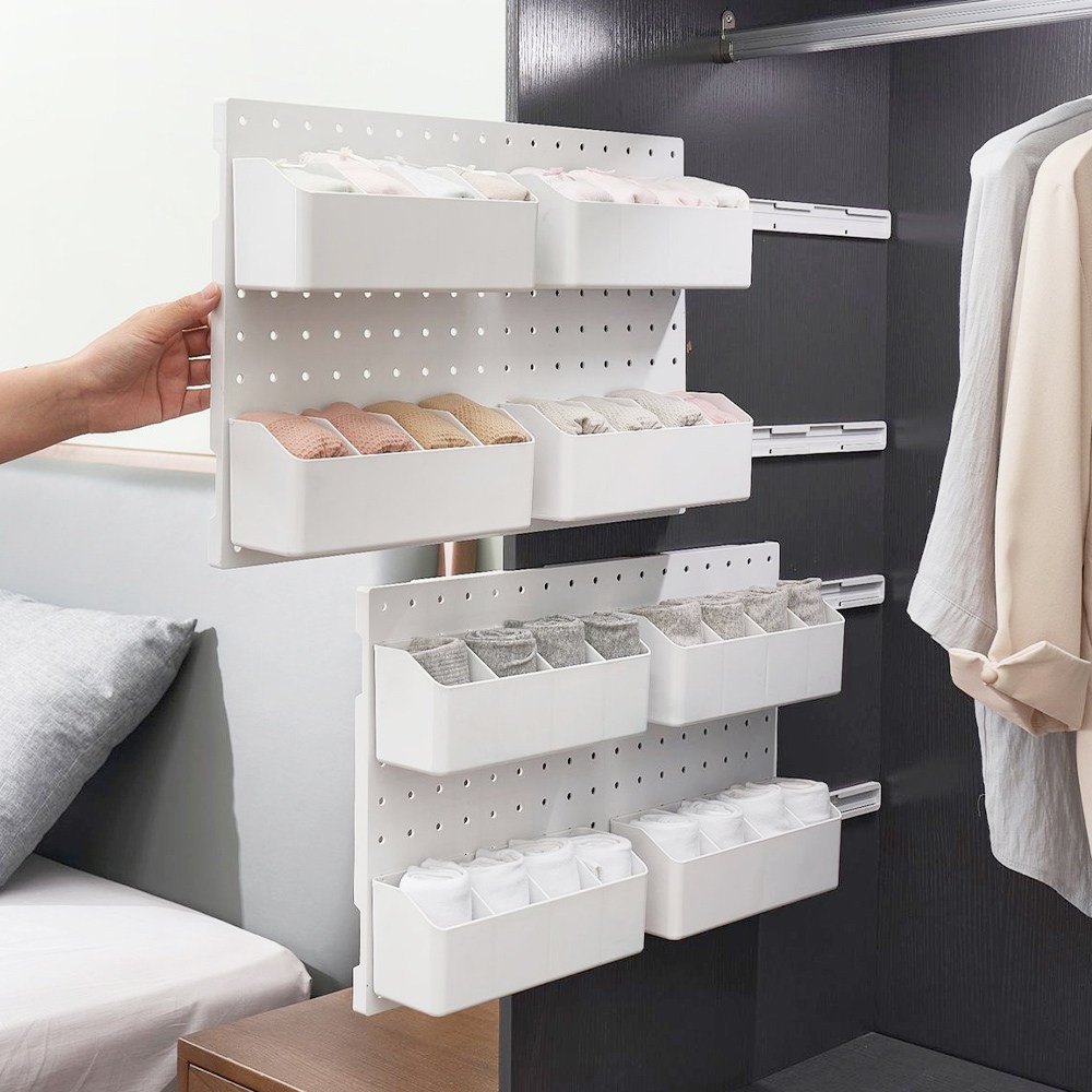 무타공마켓 공간활용끝판왕 무타공 슬라이딩 양말 속옷정리함 32,400원