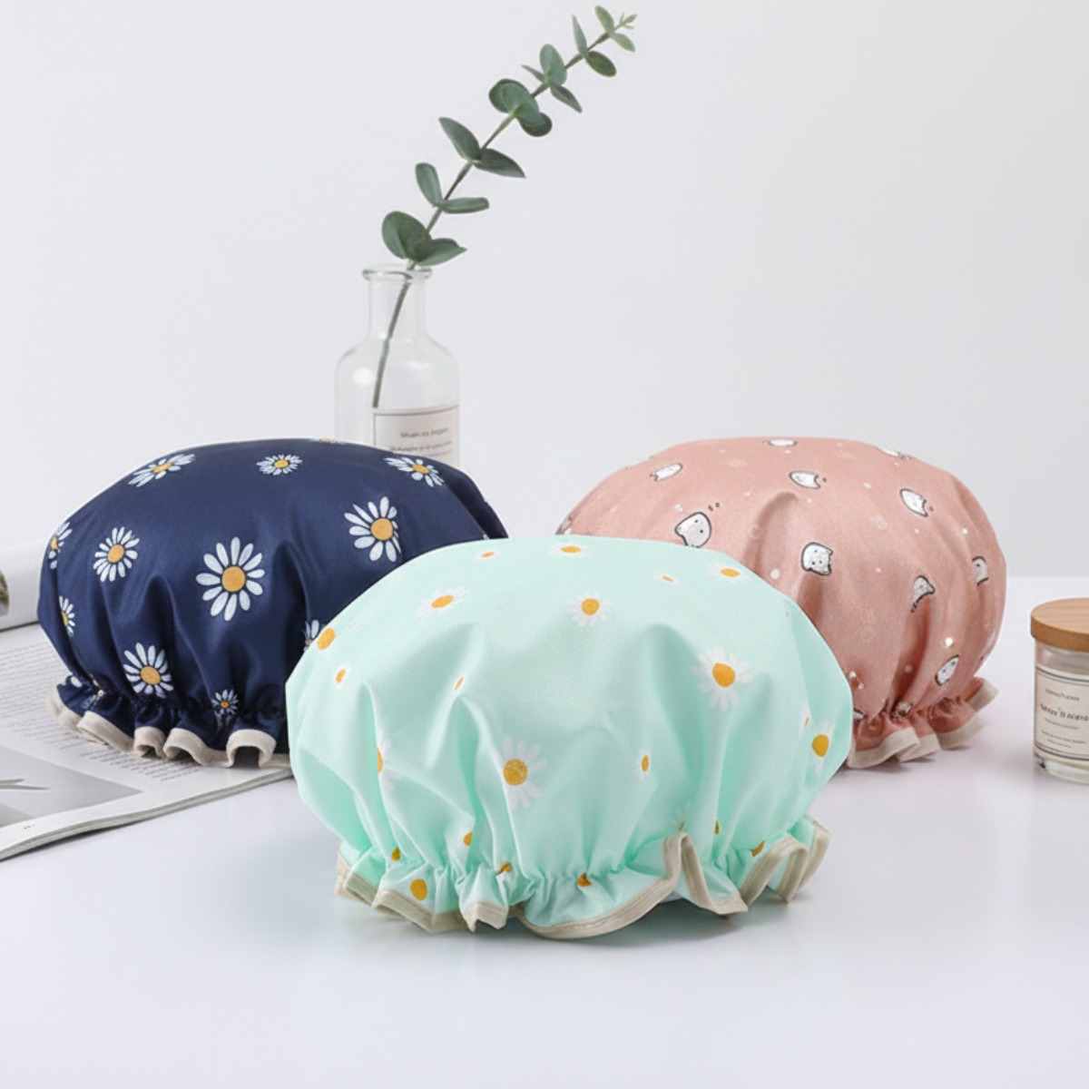 아리아즈 귀여운 캐릭터 샤워캡 3P 9,900원