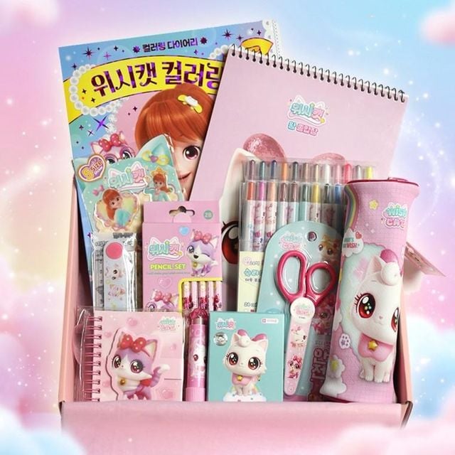 위시캣 초등 문구 학용품 선물 세트 2종 초등학교 입학 준비물 초등학생 신학기 조카 졸업 새학기 굿즈 986000ea (개) 80,480원