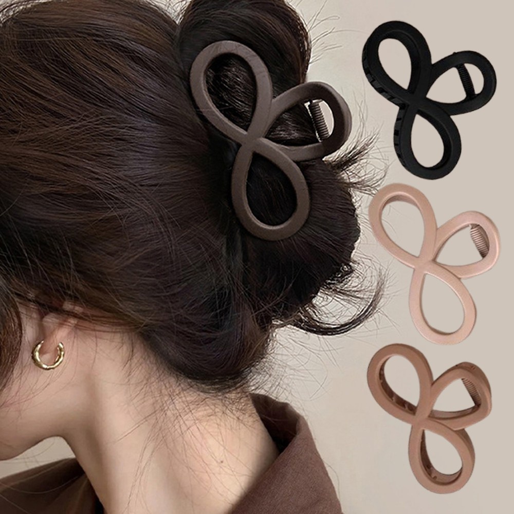 나엘 모노 무광 올림머리 헤어집게핀4종세트 7,400원