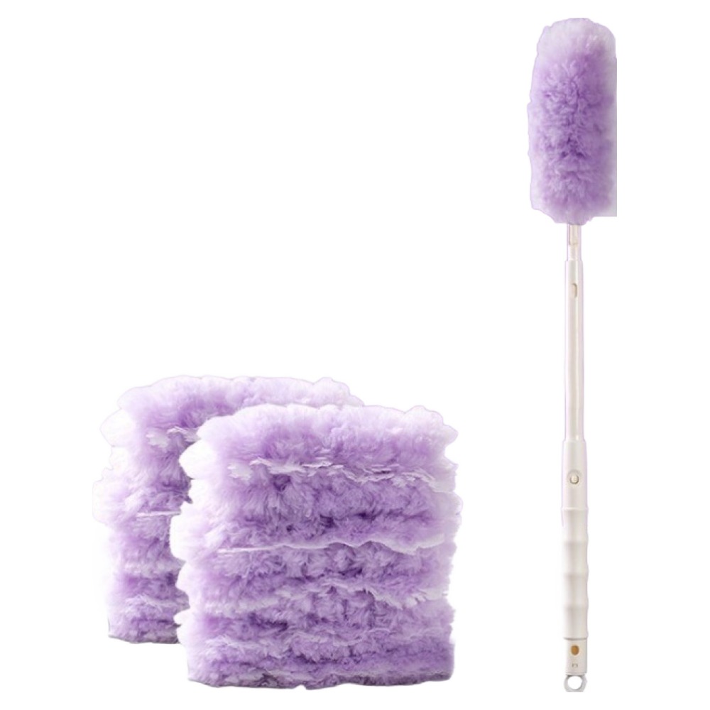 어무드 매직 일회용 먼지털이 롱핸들 + 리필 10p 세트, 퍼플, 1세트 10,510원