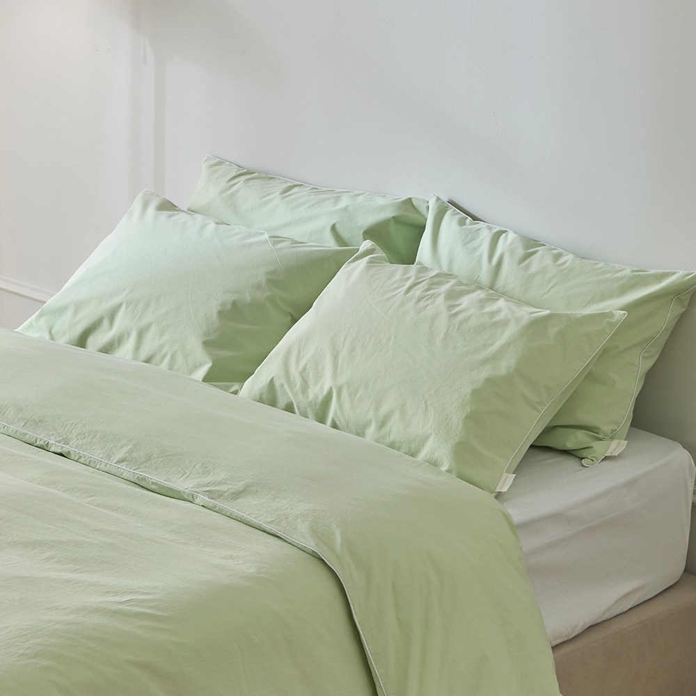 바운티풀 호텔침구 워싱 순면 리네아 파이핑 베개커버 50x70cm 13,410원