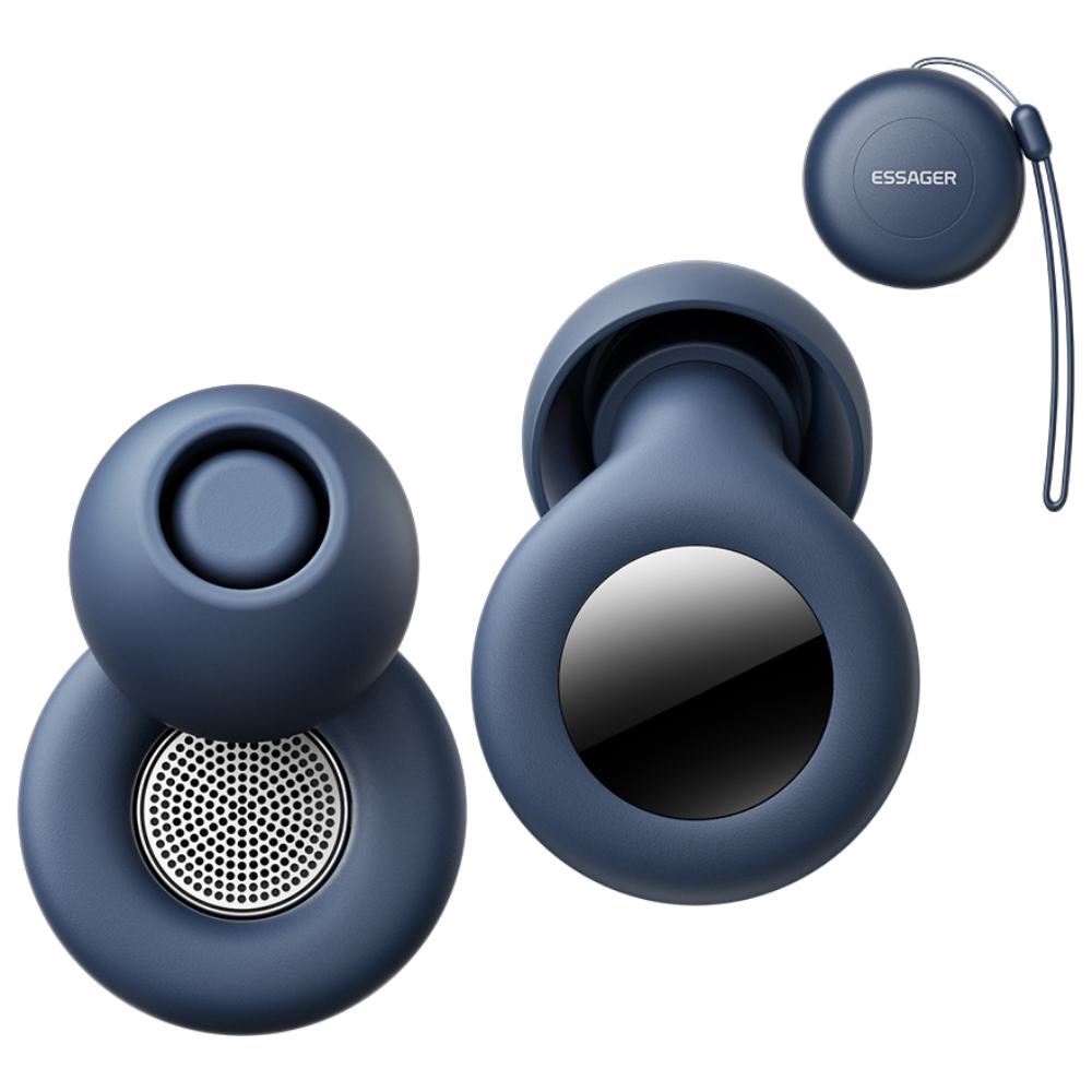 ESSAGER 소음 차단 99% 실리콘 수면 귀마개 푸른색 노이즈캔슬링 딥슬립 이어플러그, 1개, 1개입 13,460원