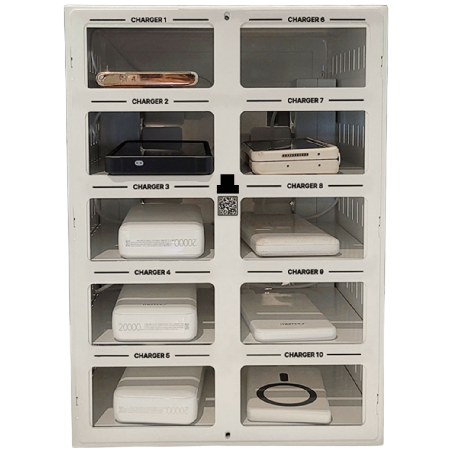 팝폰 10포트 확장가능 테이블오더 큐브형 업소용 초고속 멀티 충전타워 TC72, 1개, 크림 280,000원