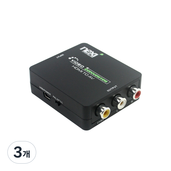 넥시 HDMI to AV 컨버터, NX-HD3RCA, 3개 28,560원