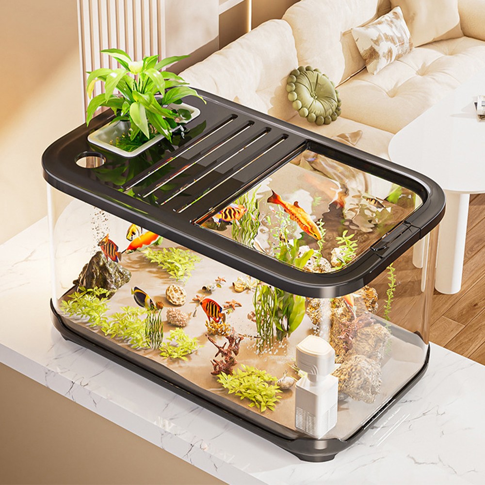 21세기트랜드 수담 거북이 물고기 열대어 금붕어 구피 키우기 아크릴 수족관, 버터 27,800원