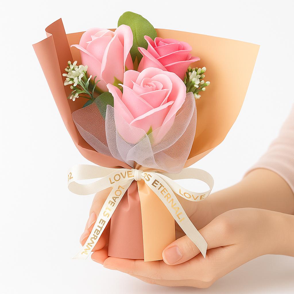 유니팡 3색 장미 미니 비누 기념일 생일 선물 꽃다발, 1개, 핑크 8,900원