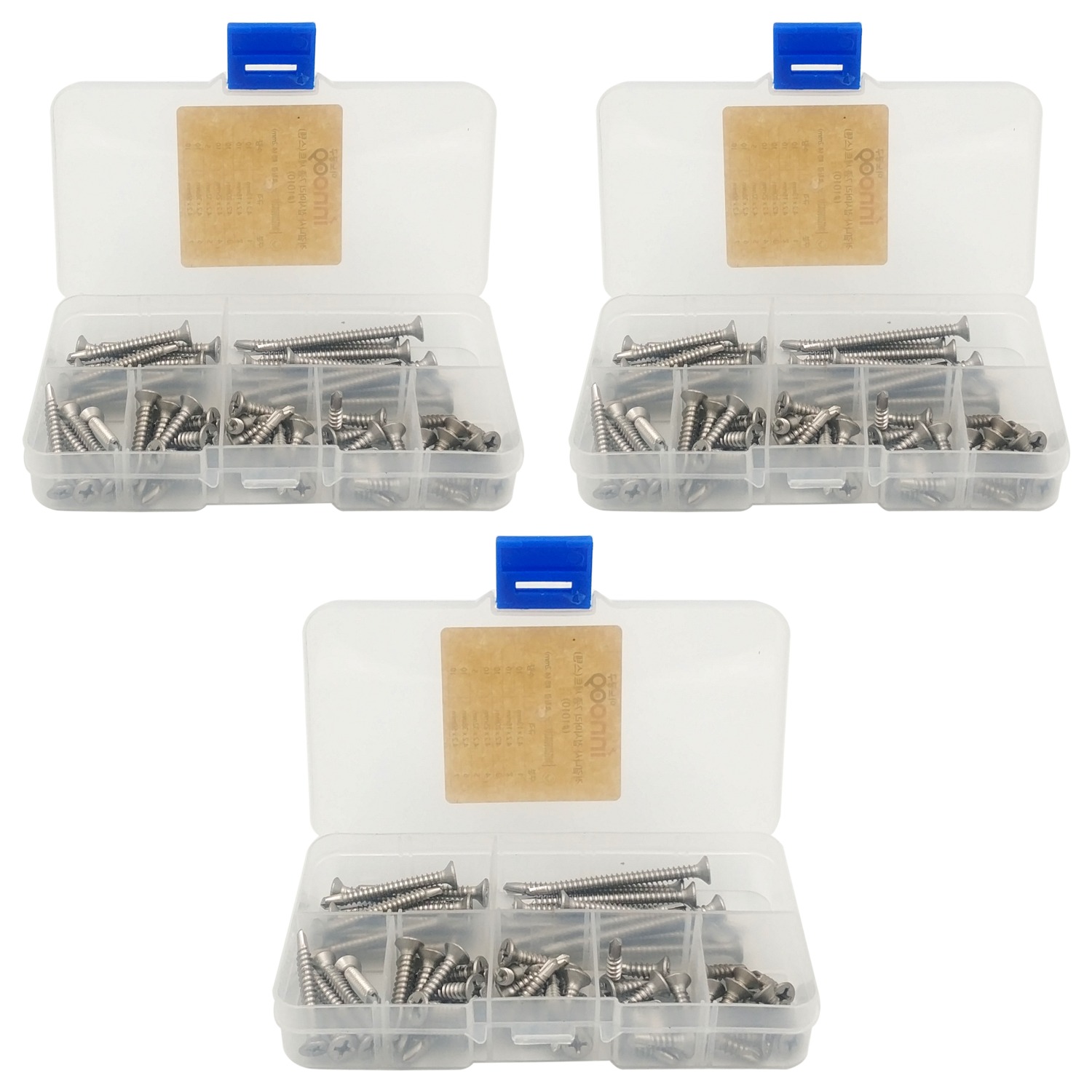 이노공구 스텐 직결나사 접시머리 7종 세트 1010 21,350원