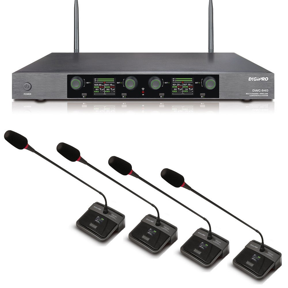 DIGIPRO 디지프로 DWC-940 4채널 무선 구즈넥마이크 세트 컨퍼런스 DWC940 1,500,000원