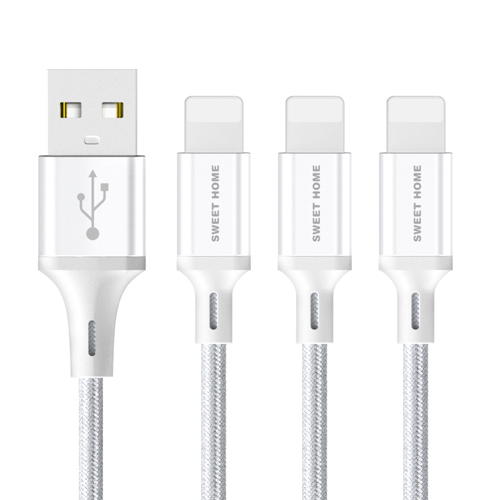 스윗홈 8핀 고속충전 메탈 패브릭 케이블 3p 7,430원