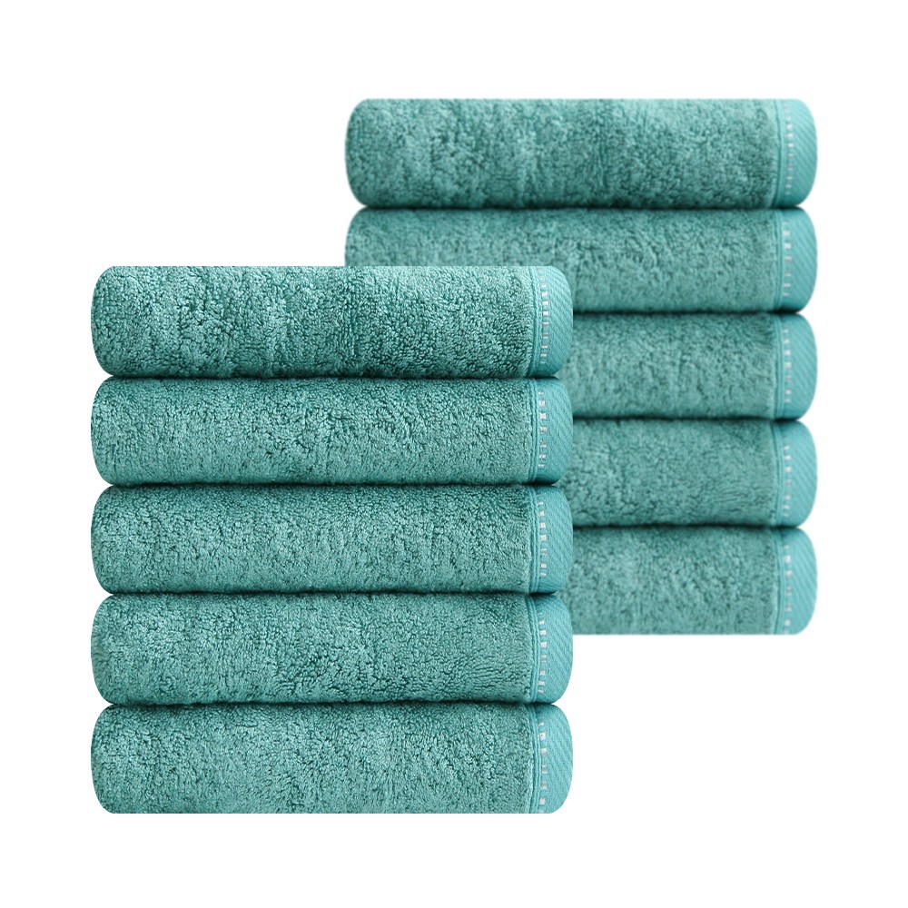 송월타월 솔리드뱀부 200g 고중량 호텔수건, 청록, 10개 54,000원