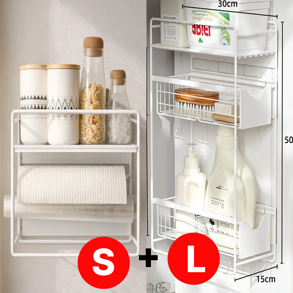 루베아 자석형 틈새 슬라이드 수납랙 무설치 수납 정리대 53,200원