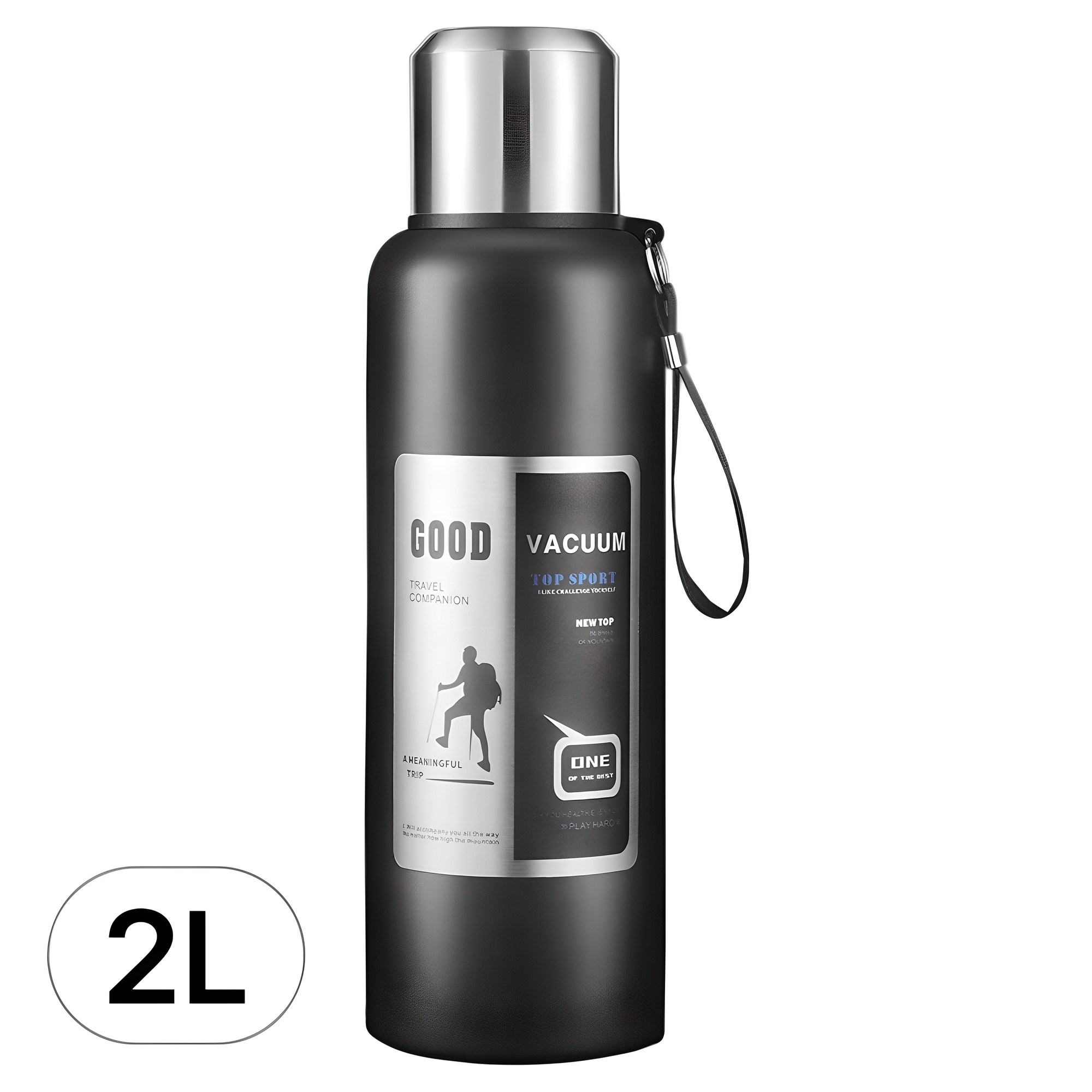 2L 대용량 강력 모던 보온 보냉병 2리터 스텐 텀블러 물통 보냉 물병 다이어트 헬스 워터 보틀 캠핑 보온병 23,730원