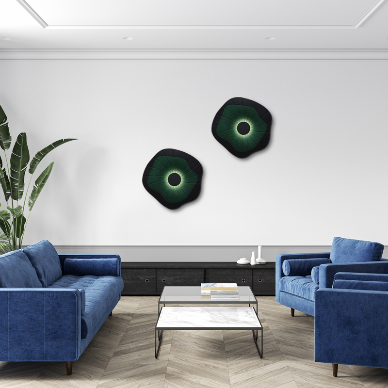 멜리빙 LED DS 파블로 토나 삼색변환 리모컨 플리커로우 벽등 5W, 블랙 + 그린 325,840원